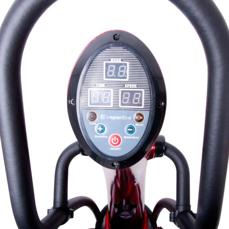 Plateforme verticale Lotos vibrante pour exercices de cardio avec affichage LED - Grandes poignées antidérapantes