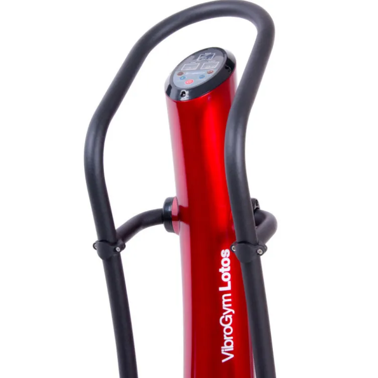 Plateforme verticale Lotos vibrante pour exercices de cardio avec affichage LED - Grandes poignées antidérapantes