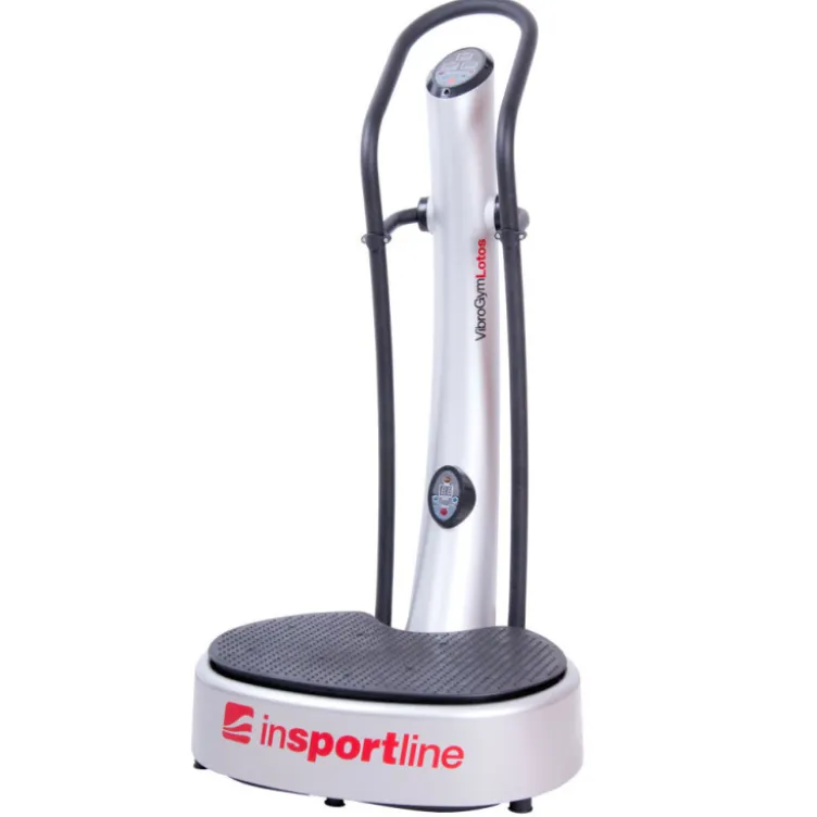 Plateforme verticale Lotos vibrante pour exercices de cardio avec affichage LED - Grandes poignées antidérapantes
