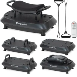 Plateforme vibrante Duonique à deux niveaux avec 30 vitesses et 3 types de vibrations pour le renforcement musculaire