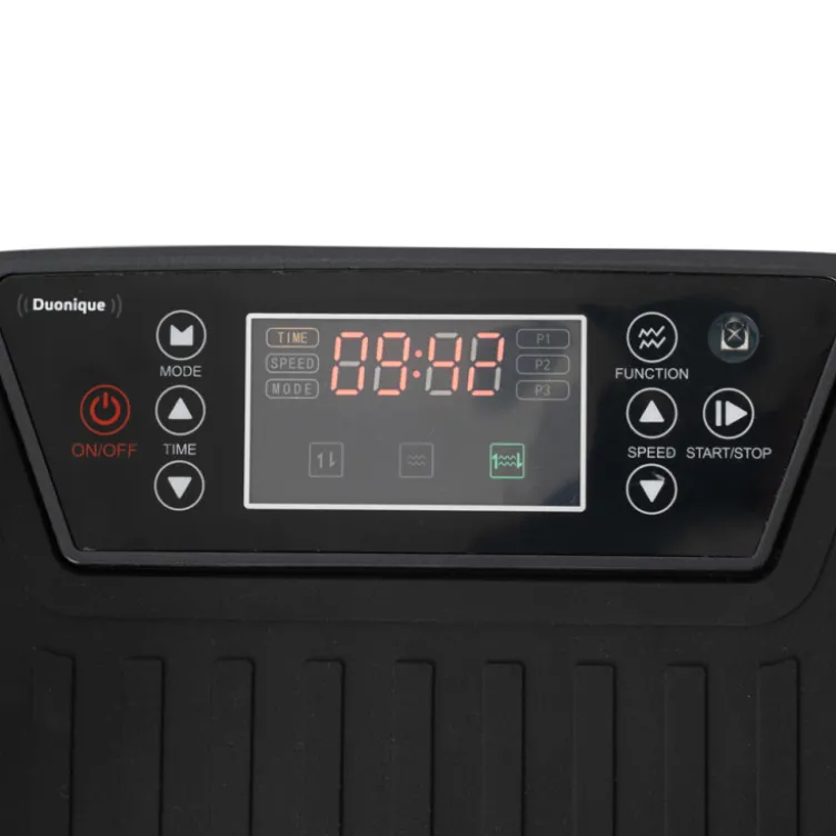 Plateforme vibrante Duonique à deux niveaux avec 30 vitesses et 3 types de vibrations pour le renforcement musculaire