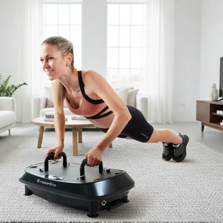 Plateforme vibrante Duonique à deux niveaux avec 30 vitesses et 3 types de vibrations pour le renforcement musculaire