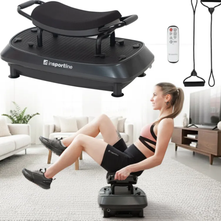 Plateforme vibrante Duonique à deux niveaux avec 30 vitesses et 3 types de vibrations pour le renforcement musculaire