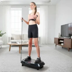 Plateforme vibrante Duonique à deux niveaux avec 30 vitesses et 3 types de vibrations pour le renforcement musculaire