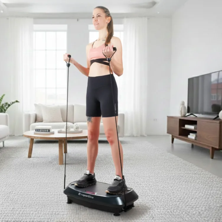 Plateforme vibrante Duonique à deux niveaux avec 30 vitesses et 3 types de vibrations pour le renforcement musculaire