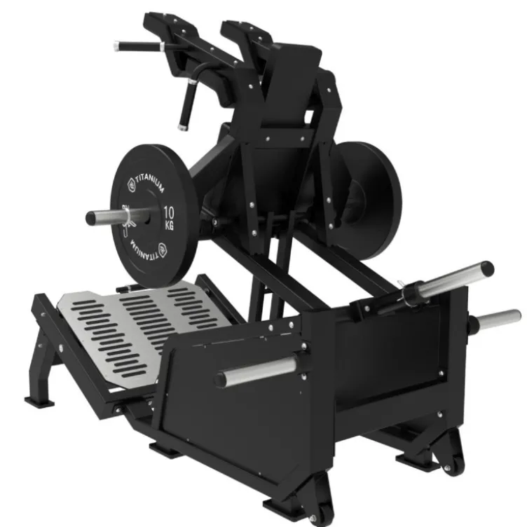 Plate loaded calf squat machine Titanium Élite Séries avec angle d'inclinaison réglable EL-PL36 - Capacité de charge 350 kg