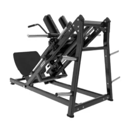 Plate loaded hack squat machine PRO Titanium Strength Black Séries les quadriceps et fessiers - Capacité 200 kg BS-PL33