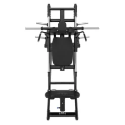 Plate loaded hack squat machine PRO Titanium Strength Black Séries les quadriceps et fessiers - Capacité 200 kg BS-PL33