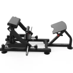 Plate loaded hip thrust avec ceinture à verrouillage et plateforme à angle réglable - Titanium Strength Black Séries GH-PL13