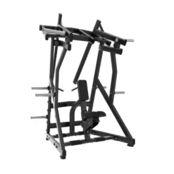 Plate loaded row machine Black Séries pour le dos avec capacité de 200 kg - Trajectoire divergente Titanium BS-PL18