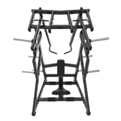 Plate loaded row machine Black Séries pour le dos avec capacité de 200 kg - Trajectoire divergente Titanium BS-PL18