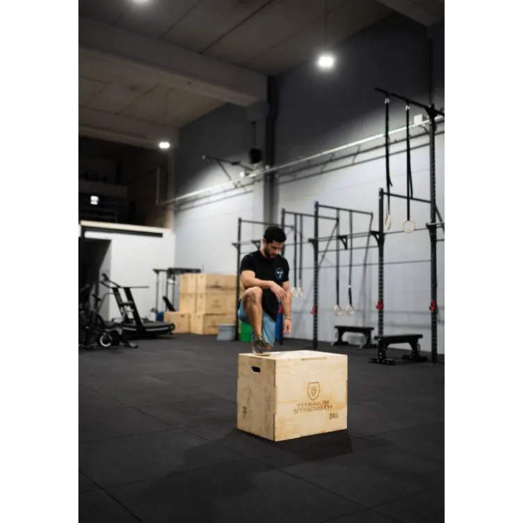 Pliométrie box en bois contreplaqué 18 mm Titanium Strength PWX - 51 x 61 x 76 cm