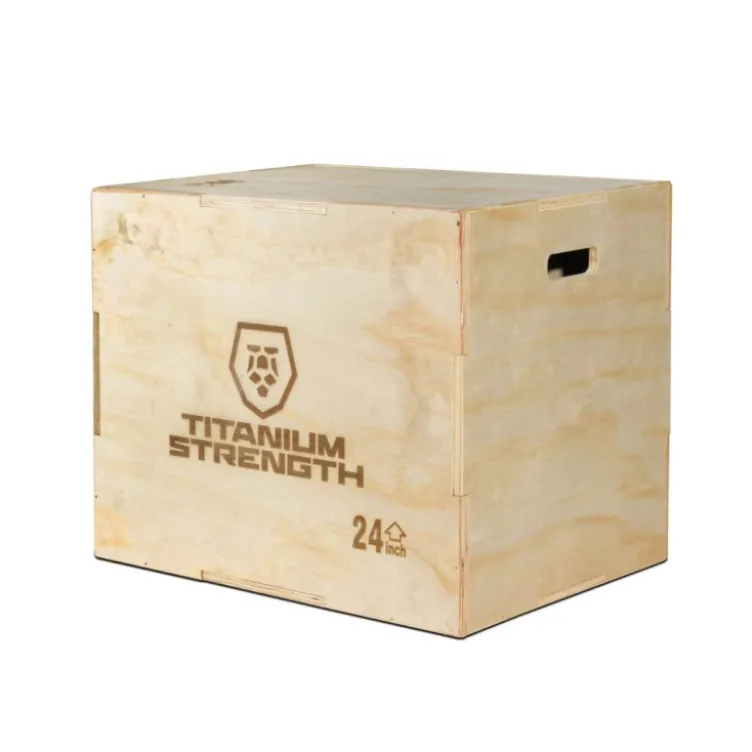 Pliométrie box en bois contreplaqué 18 mm Titanium Strength PWX - 51 x 61 x 76 cm
