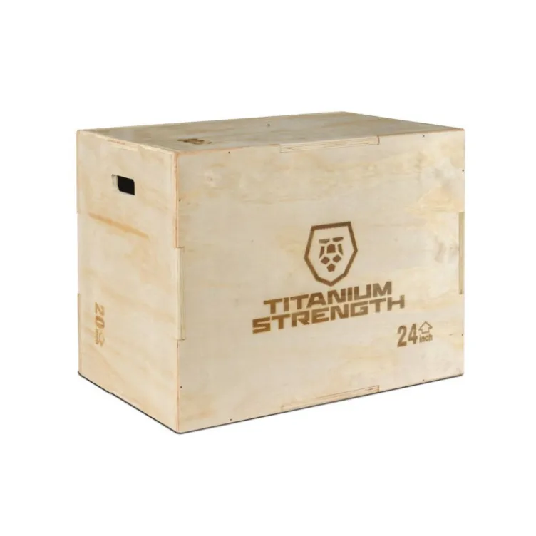 Pliométrie box en bois contreplaqué 18 mm Titanium Strength PWX - 51 x 61 x 76 cm