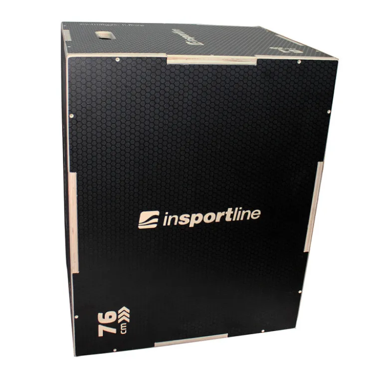 Plyobox en bois avec revêtement antidérapant pour renforcement musculaire - 76 x 61 x 51 cm