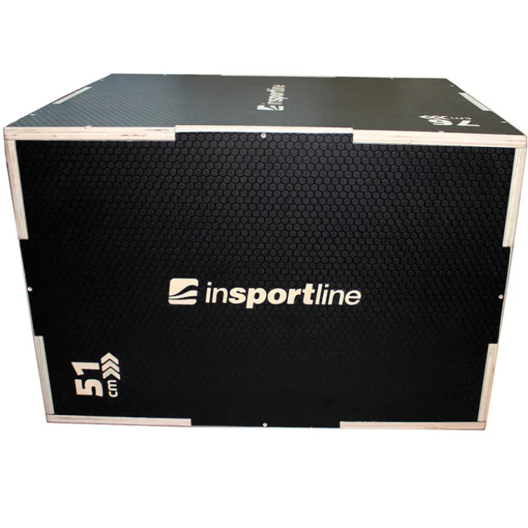 Plyobox en bois avec revêtement antidérapant pour renforcement musculaire - 76 x 61 x 51 cm