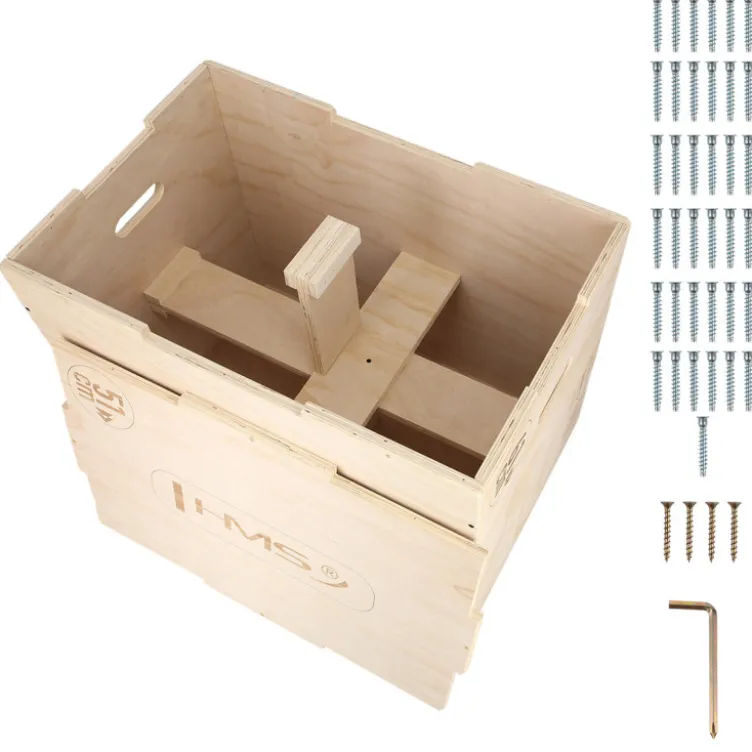 Plyobox professionnelle pour entraînement de crosstraining et Hyrox 3 hauteurs - 76,2 / 60,96 / 50,8 cm