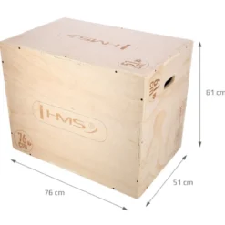 Plyobox professionnelle pour entraînement de crosstraining et Hyrox 3 hauteurs - 76,2 / 60,96 / 50,8 cm