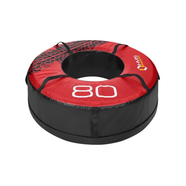 Pneu 80 kg avec poignées pour entraînement fonctionnel de cross-fit et Strongman