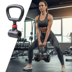 Poignée de Kettlebell à capacité de charge 40 kg compatible avec haltère de musculation - Rotation à 90°