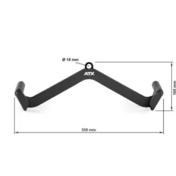 Poignée de tirage ATX Lat Foam Grip 55 cm avec revêtement en néoprène pour exercices à la poulie