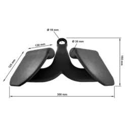Poignée de tirage à poulie Row Foam Grip 20 cm avec prise intérieure étroite - ATX