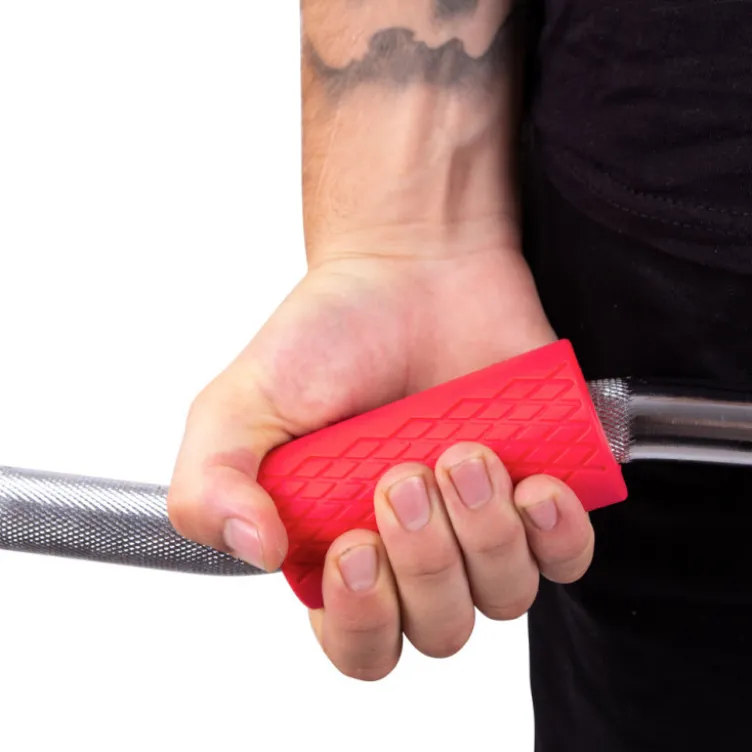 Poignées Fat grip de musculation pour barres d'haltérophilie - surface antidérapante