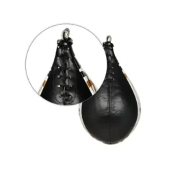Poire de vitesse en cuir pour entraînement de boxe