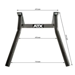 Poste à dips mural professionnel ATX charge max 350 kg - Idéal pour homegym