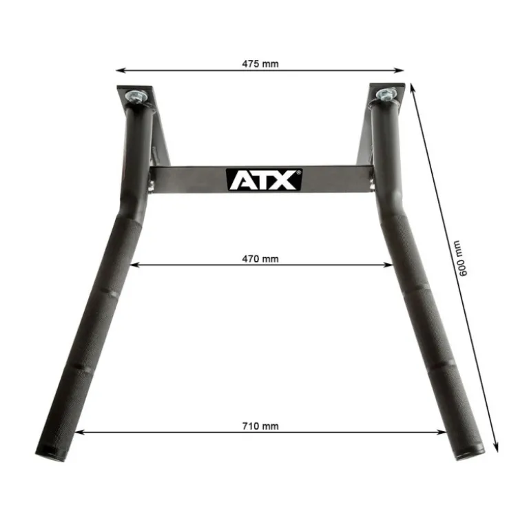 Poste à dips mural professionnel ATX charge max 350 kg - Idéal pour homegym