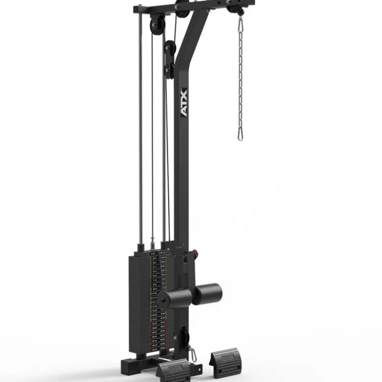 Poste à poulie avec colonne de poids 115 kg en option pour power rack de musculation série 600