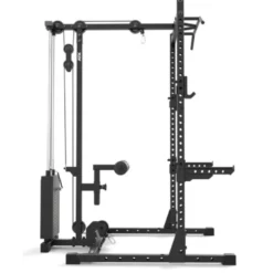 Poste à poulie à charge guidée 100 kg pour half rack ATX HRX-510 avec repose-jambes et repose-pieds pour un confort extrême