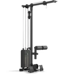 Poste à poulie à charge guidée 100 kg pour half rack ATX HRX-510 avec repose-jambes et repose-pieds pour un confort extrême
