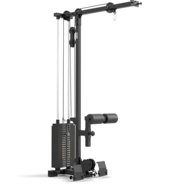 Poste à poulie à charge guidée 100 kg pour half rack ATX HRX-510 avec repose-jambes et repose-pieds pour un confort extrême