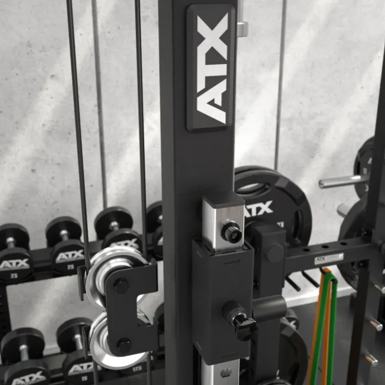Poste à poulie à charge libre pour exercices de tirage haut et bas compatible avec smith machine ATX série 700