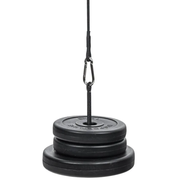 Poste à poulie à fixation murale compacte avec kit d'accessoire de tirage pour entraînement en home-gym