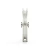 Poulie chromée en aluminium 90 mm x 18/25 mm pour remplacement sur appareils de musculation