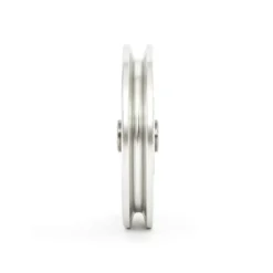 Poulie chromée en aluminium 90 mm x 18/25 mm pour remplacement sur appareils de musculation