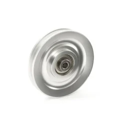 Poulie chromée en aluminium 90 mm x 18/25 mm pour remplacement sur appareils de musculation