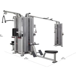 Poulie de musculation professionnelle avec 5 stations - design élégant