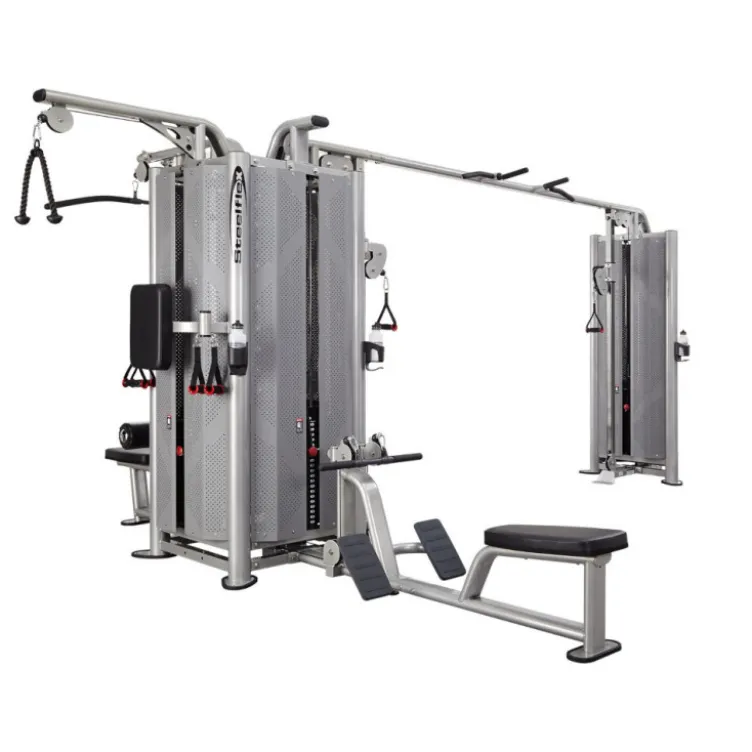 Poulie de musculation professionnelle avec 5 stations - design élégant