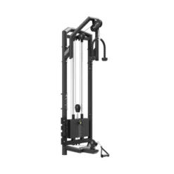 Poulie Haute et Basse avec colonne de poids guidée 90 kg pour espace de musculation commercial