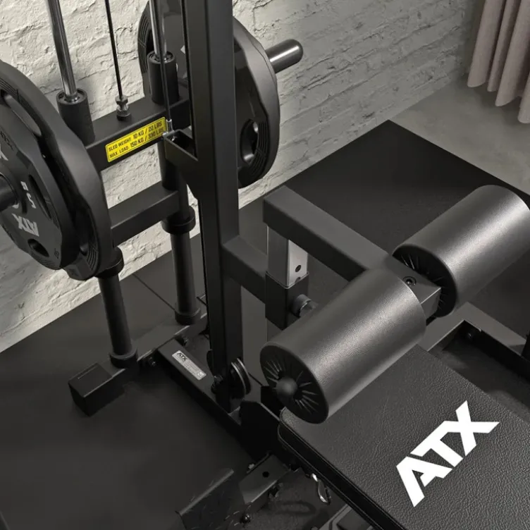 Poulie haute et basse professionnelle pour rack ATX PRX-510 et PRX-520 avec rouleau blocage genoux - 150 kg MAX