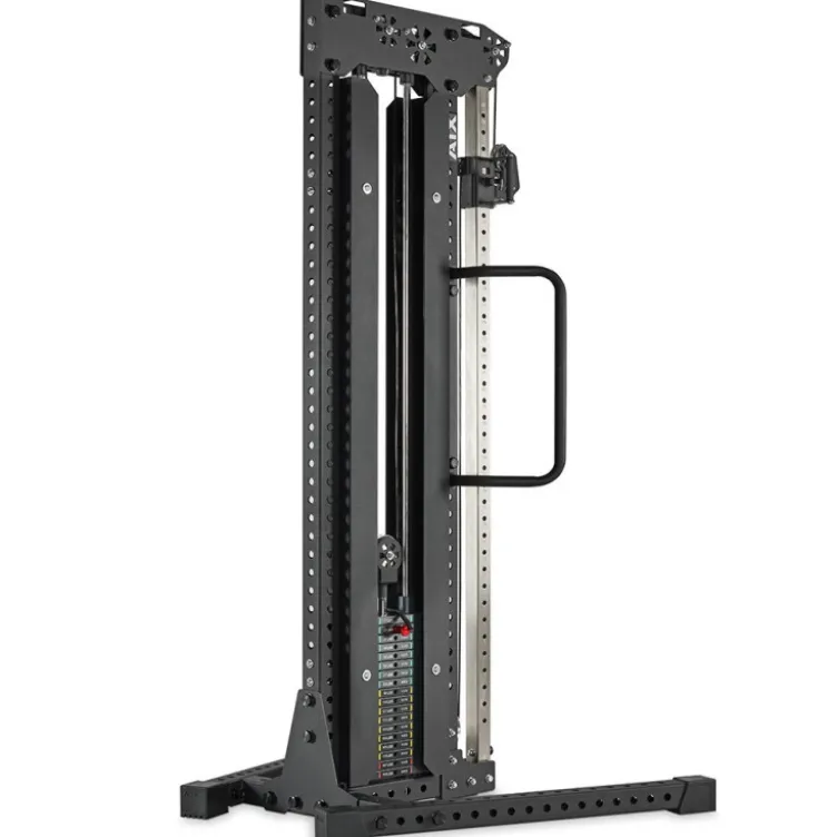 Poulie simple professionnelle réglable ATX avec colonne de poids 90 kg Cable Pull Tower - Réglable sur 37 positions