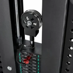 Poulie simple professionnelle réglable ATX avec colonne de poids 90 kg Cable Pull Tower - Réglable sur 37 positions