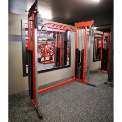 Poulie vis à vis avec double colonne de poids de 80 kg et barre de traction pour salle de sport professionnelle
