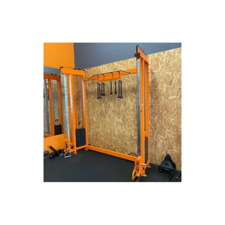 Poulie vis à vis avec double colonne de poids de 80 kg et barre de traction pour salle de sport professionnelle