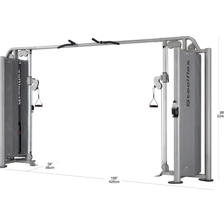 Poulie vis à vis de musculation professionnelle en homegym -l 426 x l 98 x h 224 cm