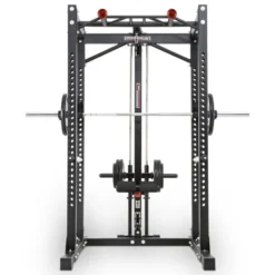 Power cage avec poulie haute et basse et barre de traction