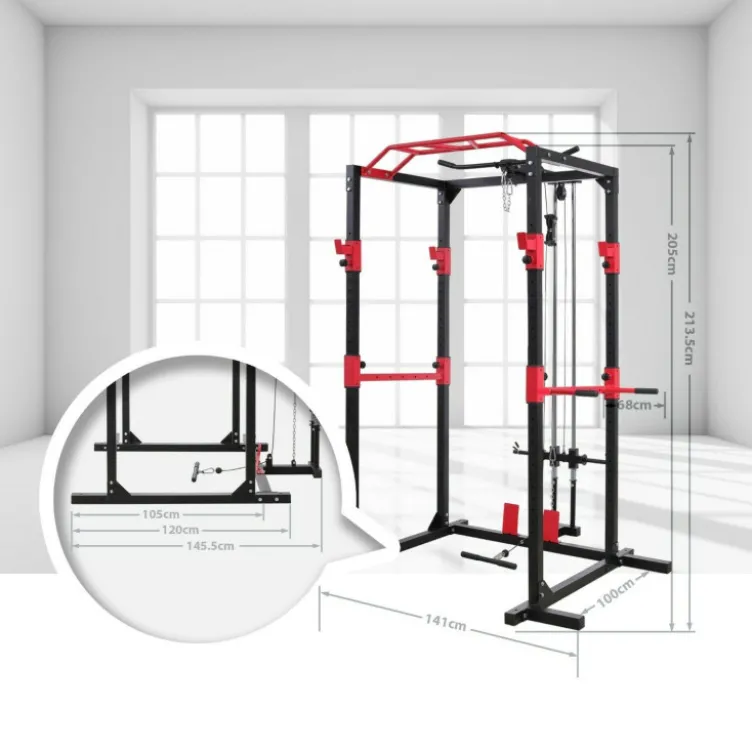 Powercage cross-training station cage avec poulie haute et basse